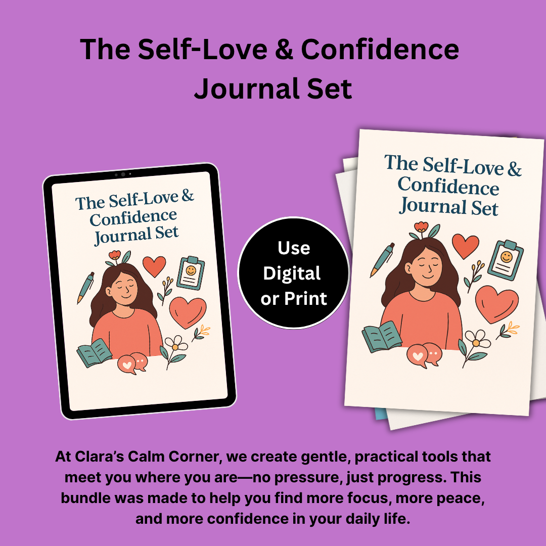 🌸 Self-Love & Confidence Journal – Daily Reflection, Gratitude & Growth Prompts